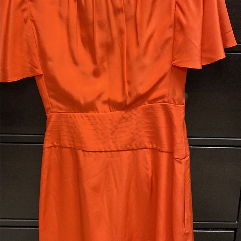 Orange BCBG wrap dress
